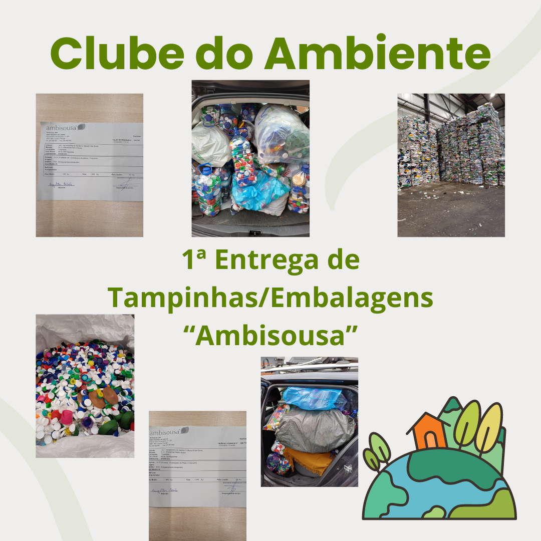 Entrega de tampinhas e embalagens no aterro de Lustosa - 100 Kg 